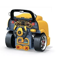 The Bubble Factory Motor Car Engine Workshop Yellow Bus