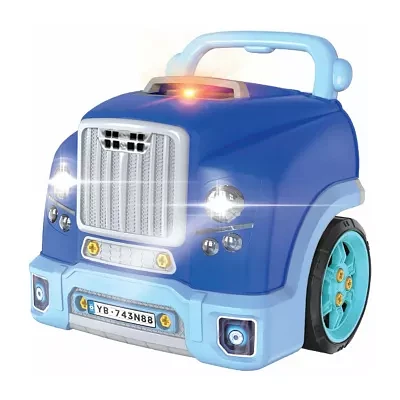 The Bubble Factory Blue Motor Car Engine Workshop