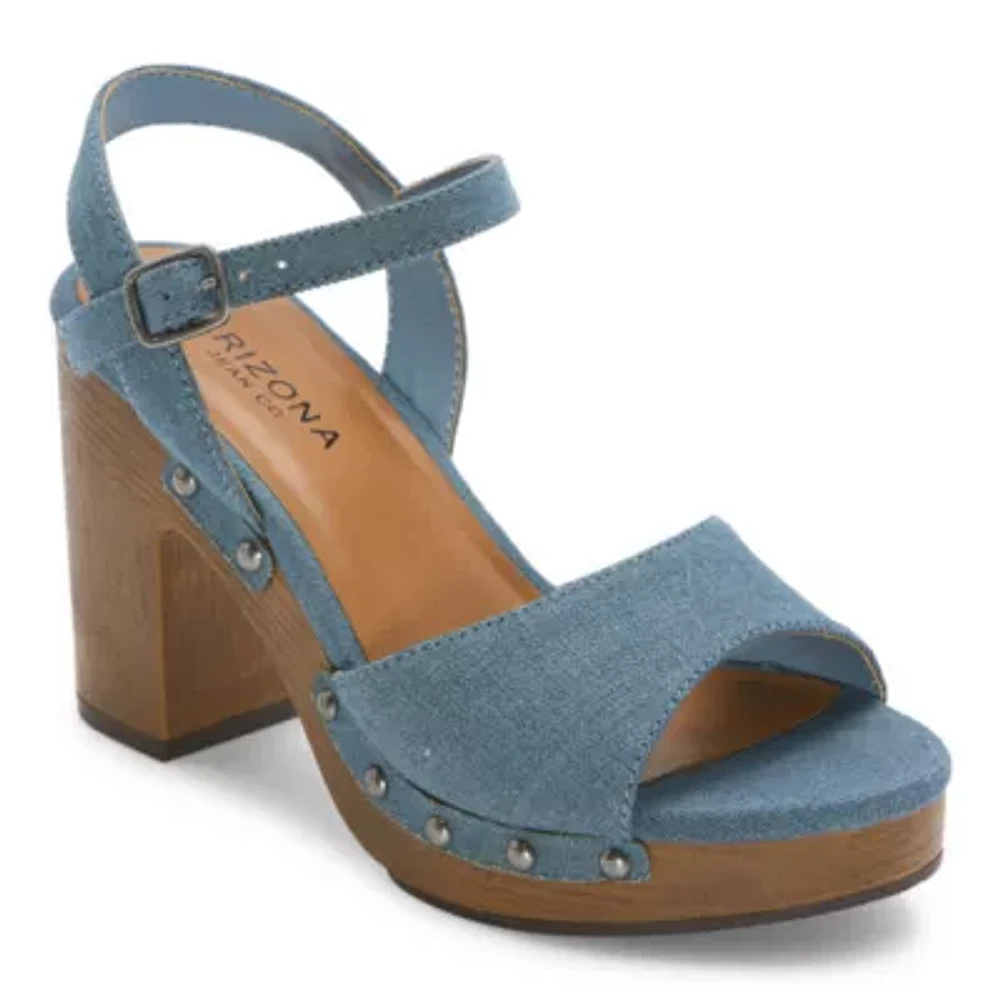 Arizona Jean Co Womens Heather Heeled Sandals