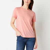 a.n.a Womens Crew Neck Short Sleeve T-Shirt