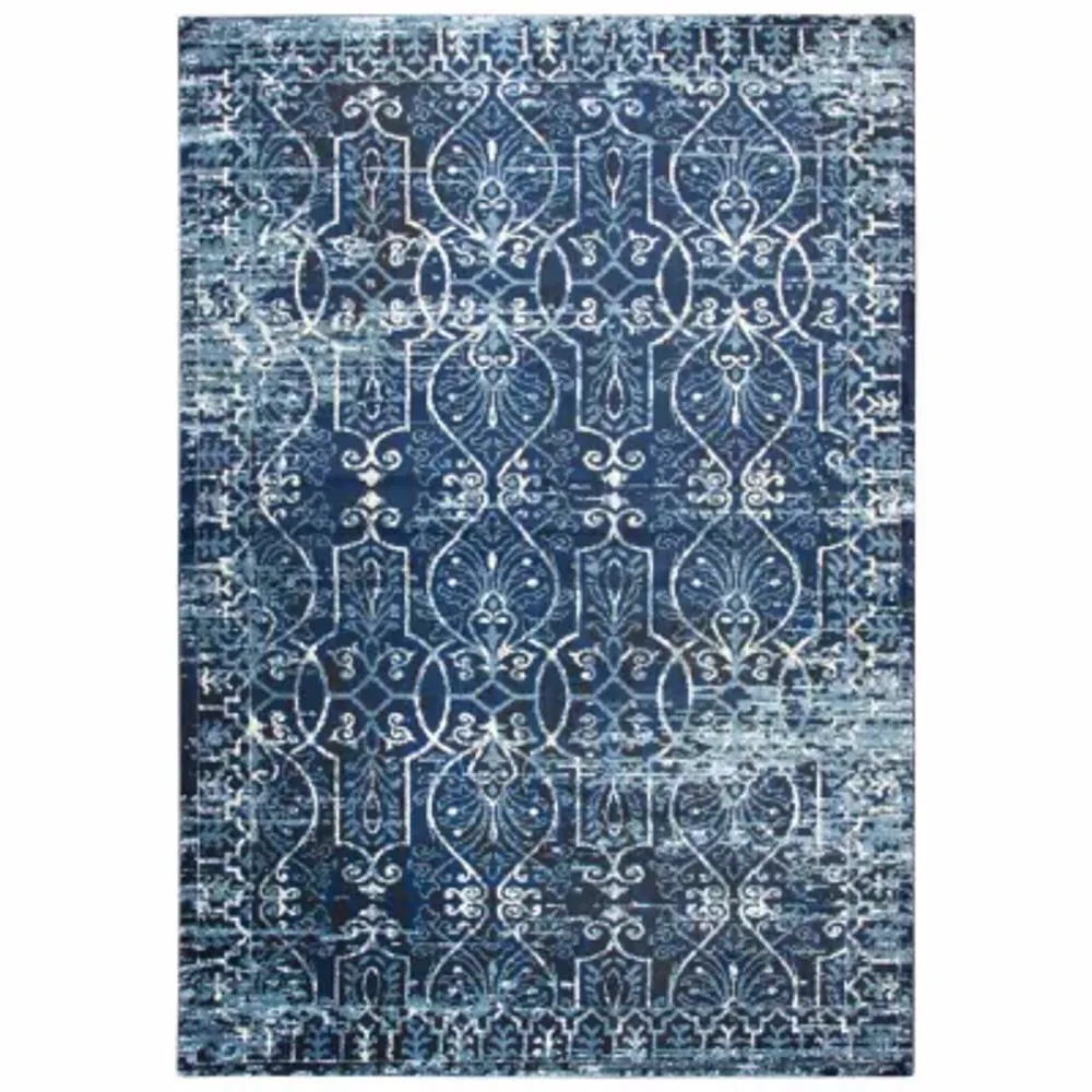 Rizzy Home Panache Collection Vivienne Scroll Rectangular Rugs