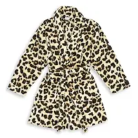 Linum Home Textiles Super Plush Luxurious Soft Leopard Print Bathrobe