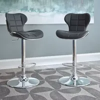 Bonded Leather 2-pc. Adjustable Swivel Bar Stool