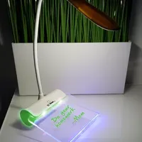 LINSAY® Smart LED Lamp Touch Kids Toy with Notepad Lighting and 2 USB Charger Multi-Charging Station