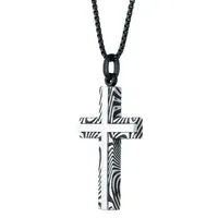 Mens Cross Pendant Necklace