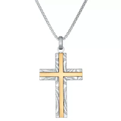 Mens Cross Pendant Necklace