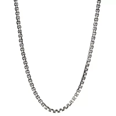 Stainless Steel Solid Box Chain Necklace