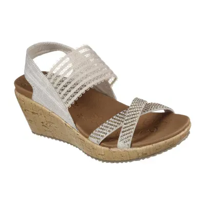 Skechers Womens Beverlee - Fancy Sips Wedge Sandals
