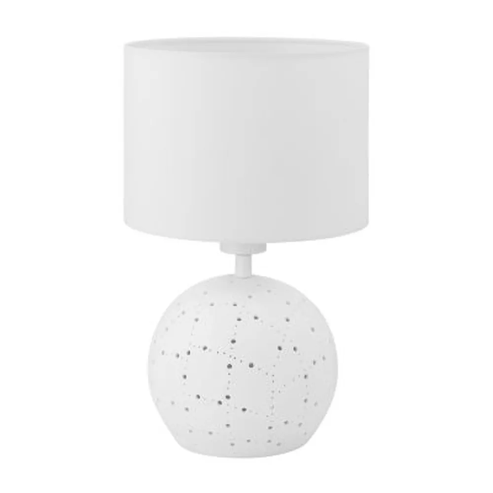 Eglo Montalbano White Ceramic Table Lamp | Alexandria