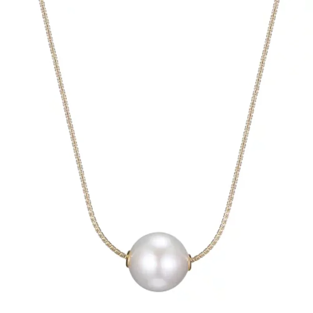 FINE JEWELRY Womens White Cultured Freshwater Pearl 14K Rose Gold Strand  Necklace | CoolSprings Galleria