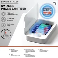 Sharper Image UV-Zone Phone Sanitizer + Charger