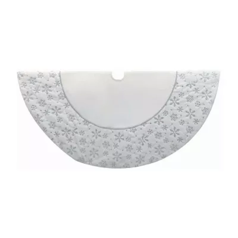 Kurt Adler Snowflake Border Indoor Tree Skirt