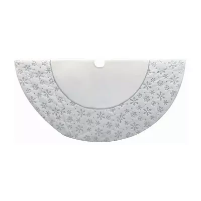 Kurt Adler Snowflake Border Indoor Tree Skirt