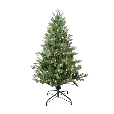 Kurt Adler 4.5-Foot Pre-Lit Clear Incandescent Jackson Pine Tree