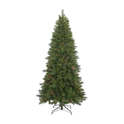 Kurt Adler 7 1/2 Foot Pre-Lit Pre-Decorated Spruce Christmas Tree