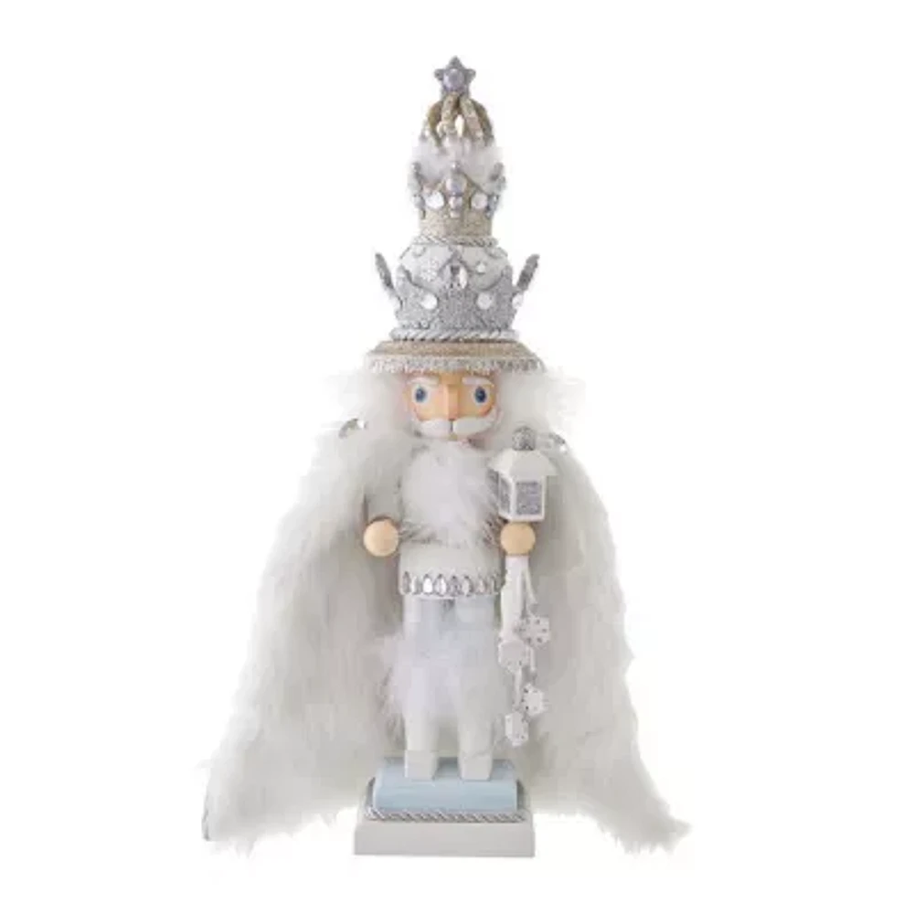 Kurt Adler 18-Inch Hollywood White Fur King Nutcracker