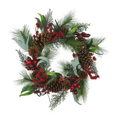 Kurt Adler Red Berry Indoor Wreath