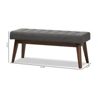 Elia Tufted Bench