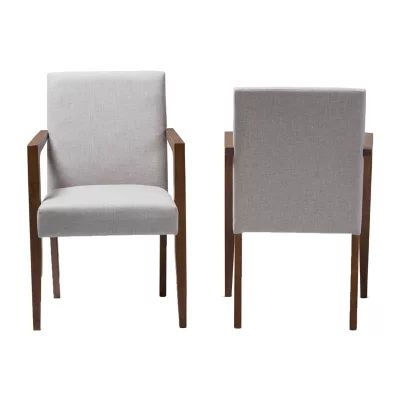 Andrea 2-Piece Dining Arm Chair