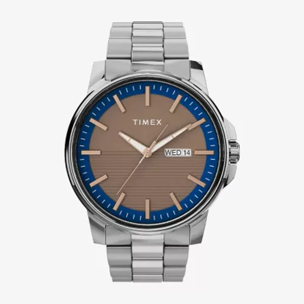 Timex Mens Silver Tone Stainless Steel Bracelet Watch Tw2v21100ji | Dulles  Town Center