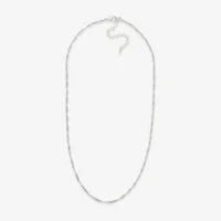 Mixit Hypoallergenic Silver Tone Inch Chain Necklace