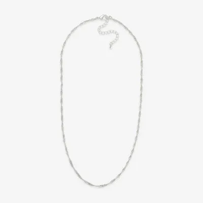 Mixit Hypoallergenic Silver Tone 18 Inch Chain Necklace