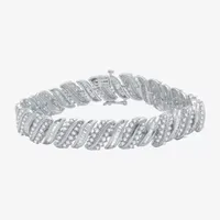 H-I / I1) CT. T.W. Lab Grown Diamond 10K White Gold Inch Tennis Bracelet