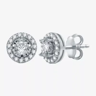 5/8 CT. T.W. Natural White Diamond 10K Gold Stud Earrings