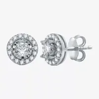 5/8 CT. T.W. Mined White Diamond 10K Gold Stud Earrings