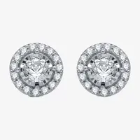 5/8 CT. T.W. Mined White Diamond 10K Gold Stud Earrings