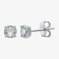 1/5 CT. T.W. Mined White Diamond 5.3mm Round Stud Earrings