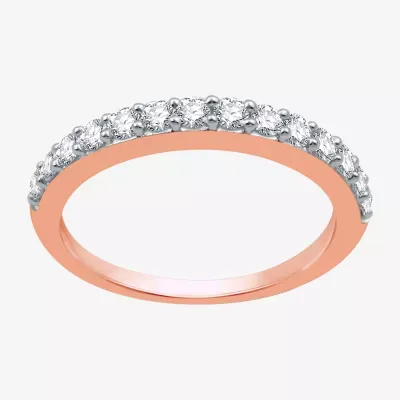 Classic Collection 2MM 1/2 CT. T.W. Natural White Diamond 10K Rose Gold Wedding Band