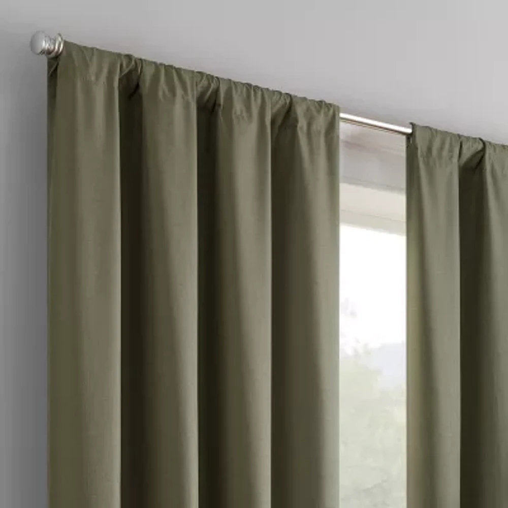 Eclipse Kendall Blackout Rod Pocket Single Curtain Panel