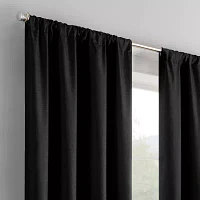 Eclipse Kendall Blackout Rod Pocket Single Curtain Panel