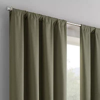 Eclipse Kendall Kids Thermaback Rod Pocket Energy Saving Blackout Single Curtain Panels