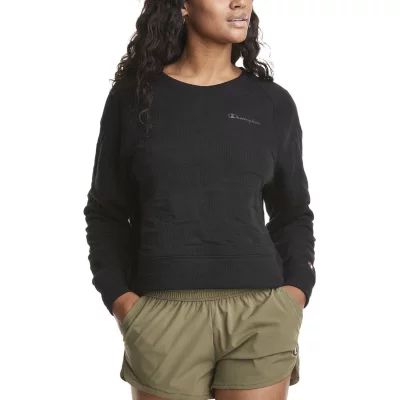 Champion Womens Crew Neck Long Sleeve Sweatshirt