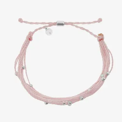 Itsy Bitsy Pink Bolo Beaded Cord Bracelet
