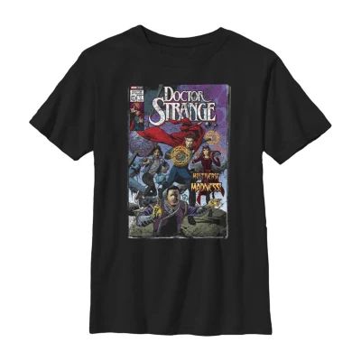 Little & Big Boys Crew Neck Short Sleeve Doctor Strange Graphic T-Shirt
