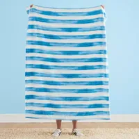 Mr Kate Watercolor Stripe Lightweight Throw