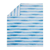 Mr Kate Watercolor Stripe Lightweight Throw