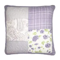 Donna Sharp Lavender Rose Square Throw Pillow