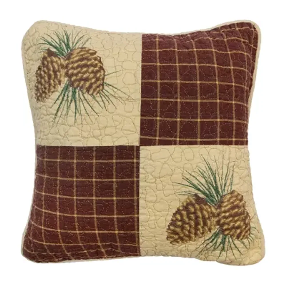 Donna Sharp Pine Lodge Square Throw Pillow