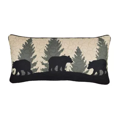 Donna Sharp Bear Walk Plaid Rectangular Throw Pillow