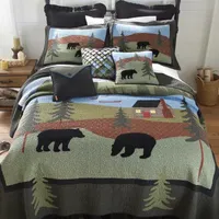 Donna Sharp Bear Lake Square Throw Pillow