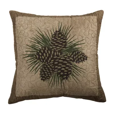 Donna Sharp Antique Pine Square Throw Pillows