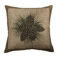 Donna Sharp Antique Pine Square Throw Pillows