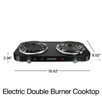 Proctor Silex Electric Double Burner Cooktop