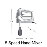 Hamilton Beach Professional 5 Speed Hand Mixer with Easy Clean Beaters