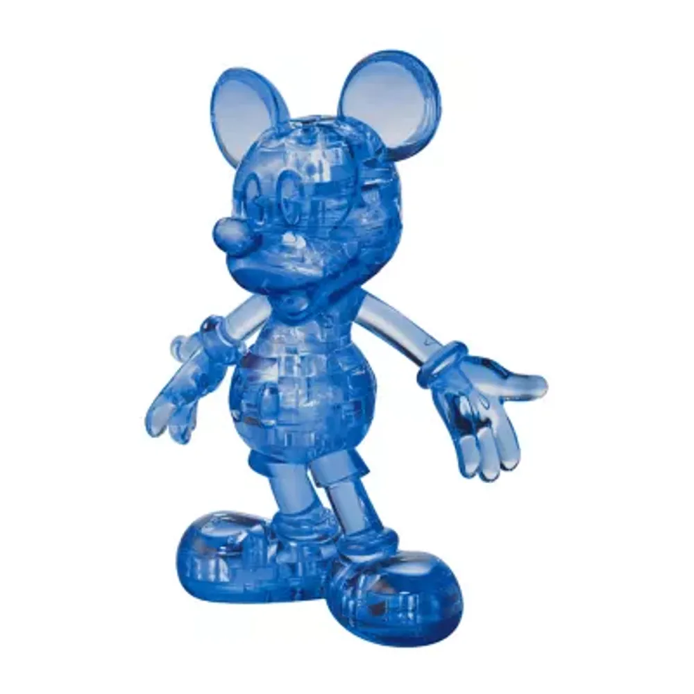 Bepuzzled 3d Crystal Puzzle - Disney Mickey Mouse (Dark Blue): 37 Pcs Puzzle