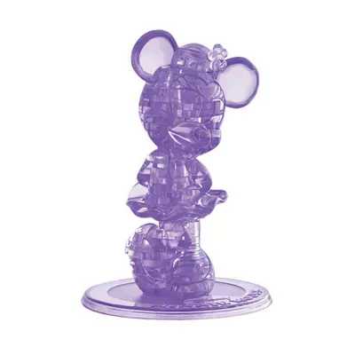 Bepuzzled 3d Crystal Puzzle - Disney Minnie Mouse 2nd Edition: 42 Pcs Puzzle